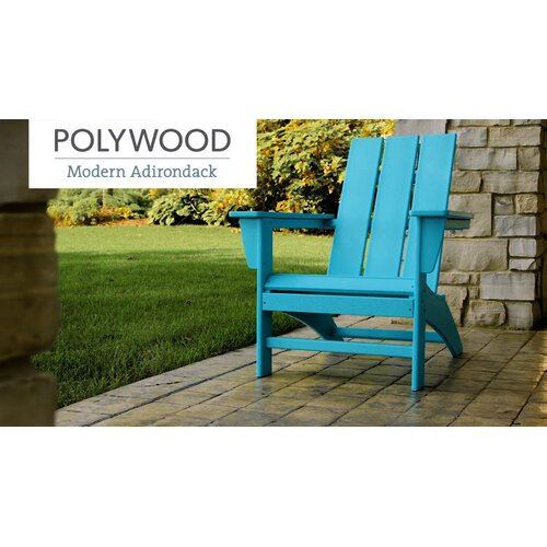 POLYWOOD Modern Adirondack Chair Reviews Wayfair   Default Name 